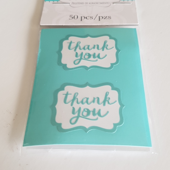 150 pcs Removable Thank You Stickers 1.5"x1.5" in - Picture 4 of 8